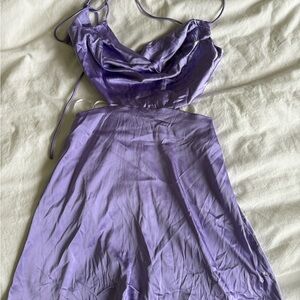 SHEIN Lavender Satin Dress